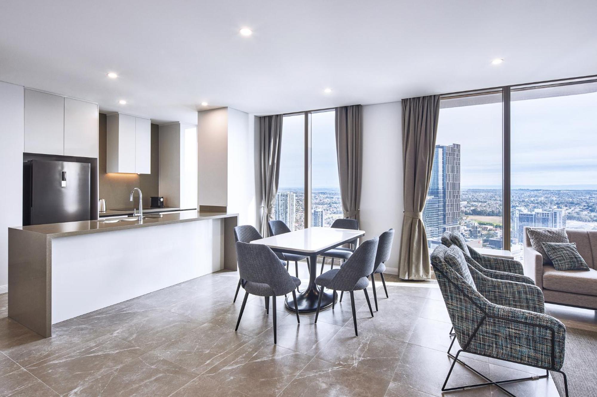 Meriton Suites George Street, Parramatta Sydney Kültér fotó