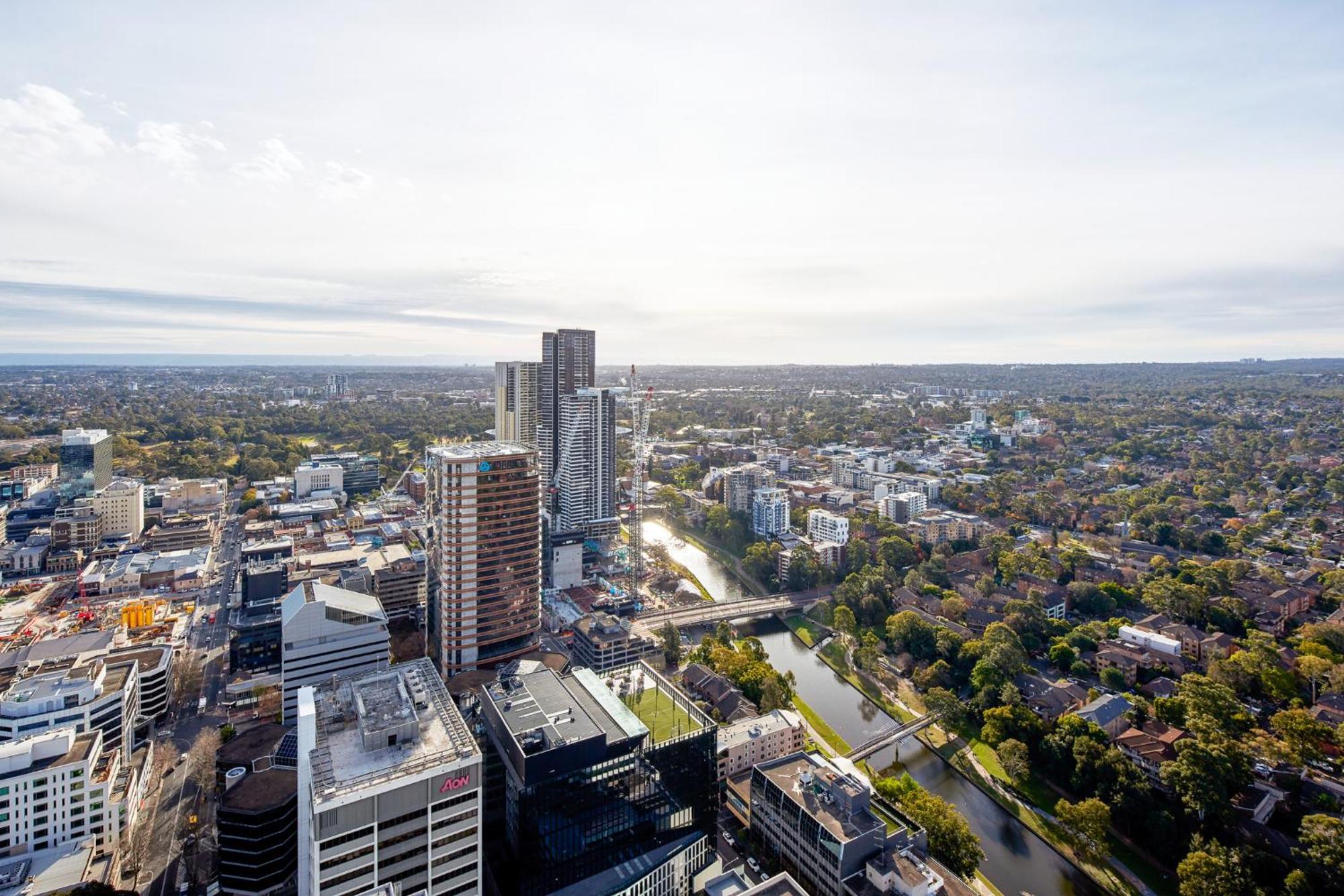Meriton Suites George Street, Parramatta Sydney Kültér fotó